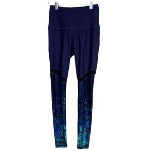 Manduka Size Small Leggings High‎ Waist Mesh Cutout